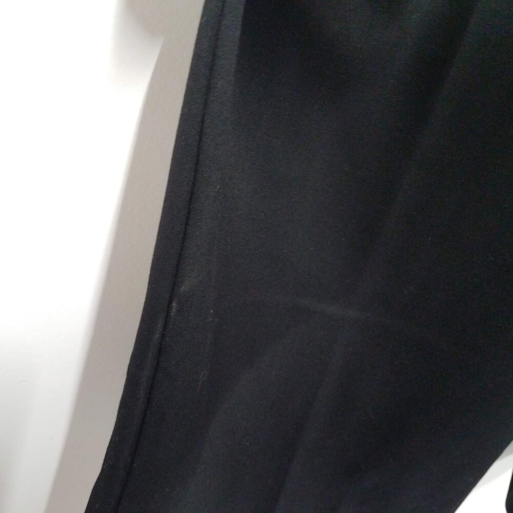 Ann Taylor LOFT The Peyton Trouser Black Bi-Stretch Womens 12 Wide Leg 35299479 - Picture 4 of 11
